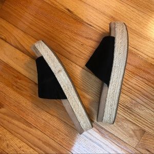 Adorable Madden Girl Black Flatform Espadrilles